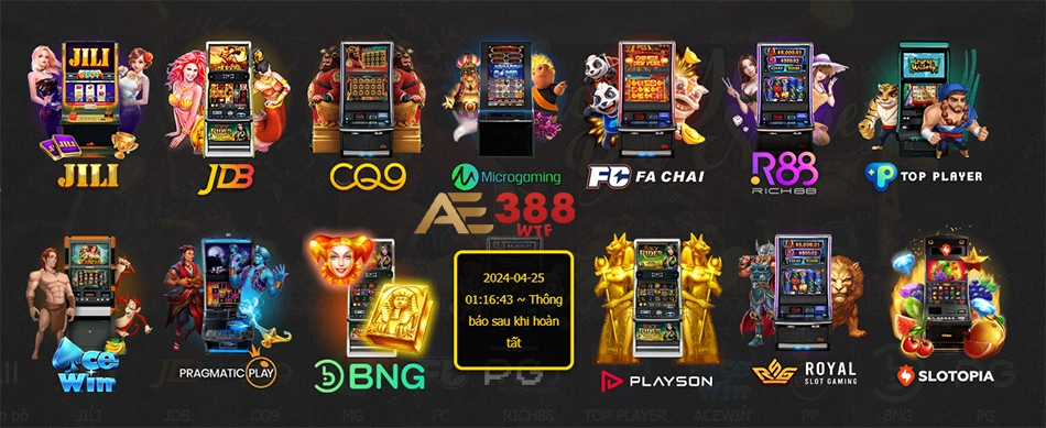 một số Những sảnh Nổ hũ game uy tín tại AE388