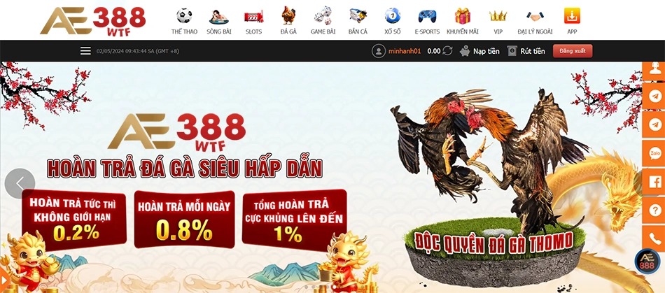 một số Quyền lợi và nghĩa vụ của người chơi tại AE388